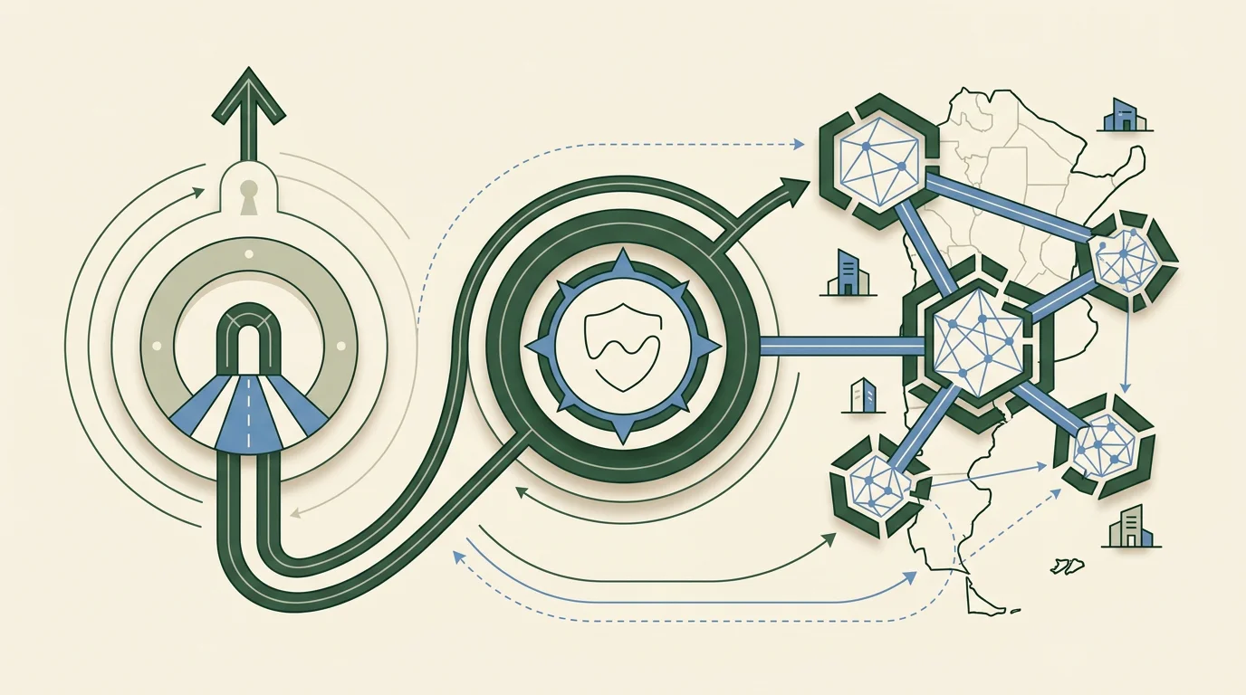 Diagrama conceptual sobre acceso, licencia de Curaçao y autorización local en Argentina